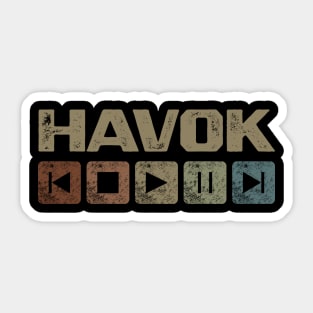 Havok Control Button Sticker